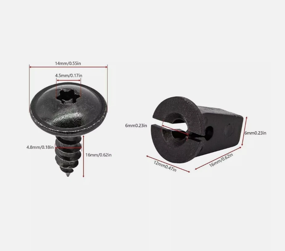 

20pcs Car Fastener Clips Screw Bolt For VW Torx Screw Bolt Bumper Mud Flaps Splash Guards Undertray Trim Fixing Car Accessories