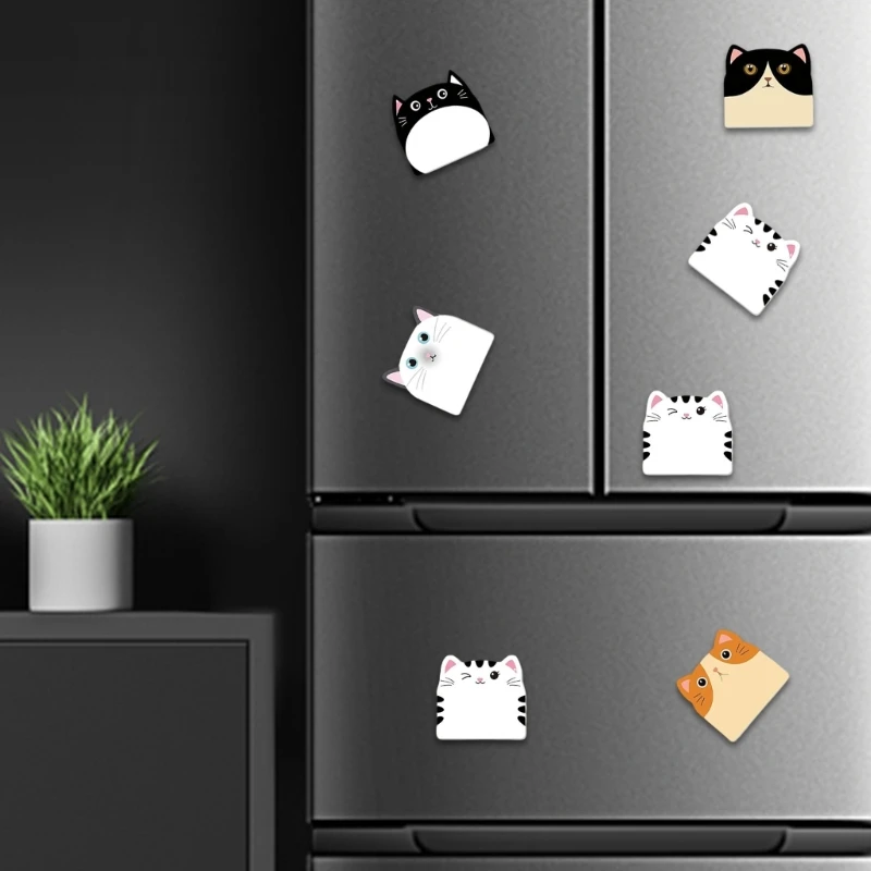 12PCS Cats Sticky Note Paper 30 Sheet/Pad Self-ashesive Memo Pad Reminder on Fridges Door Computer Whiteboard