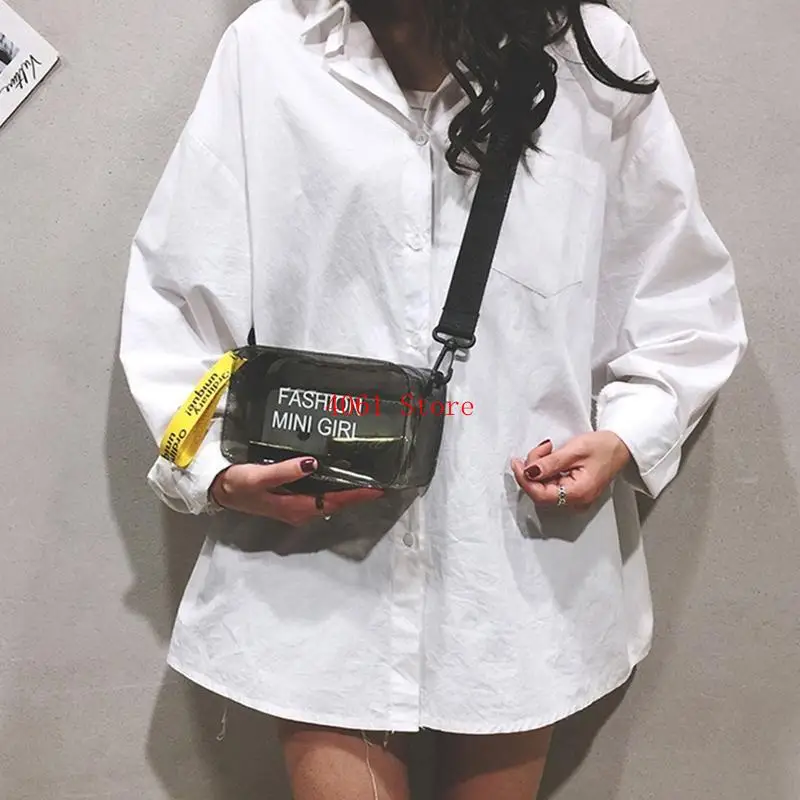 

Прозрачная сумка для поперечного тела для женщин с конфетами