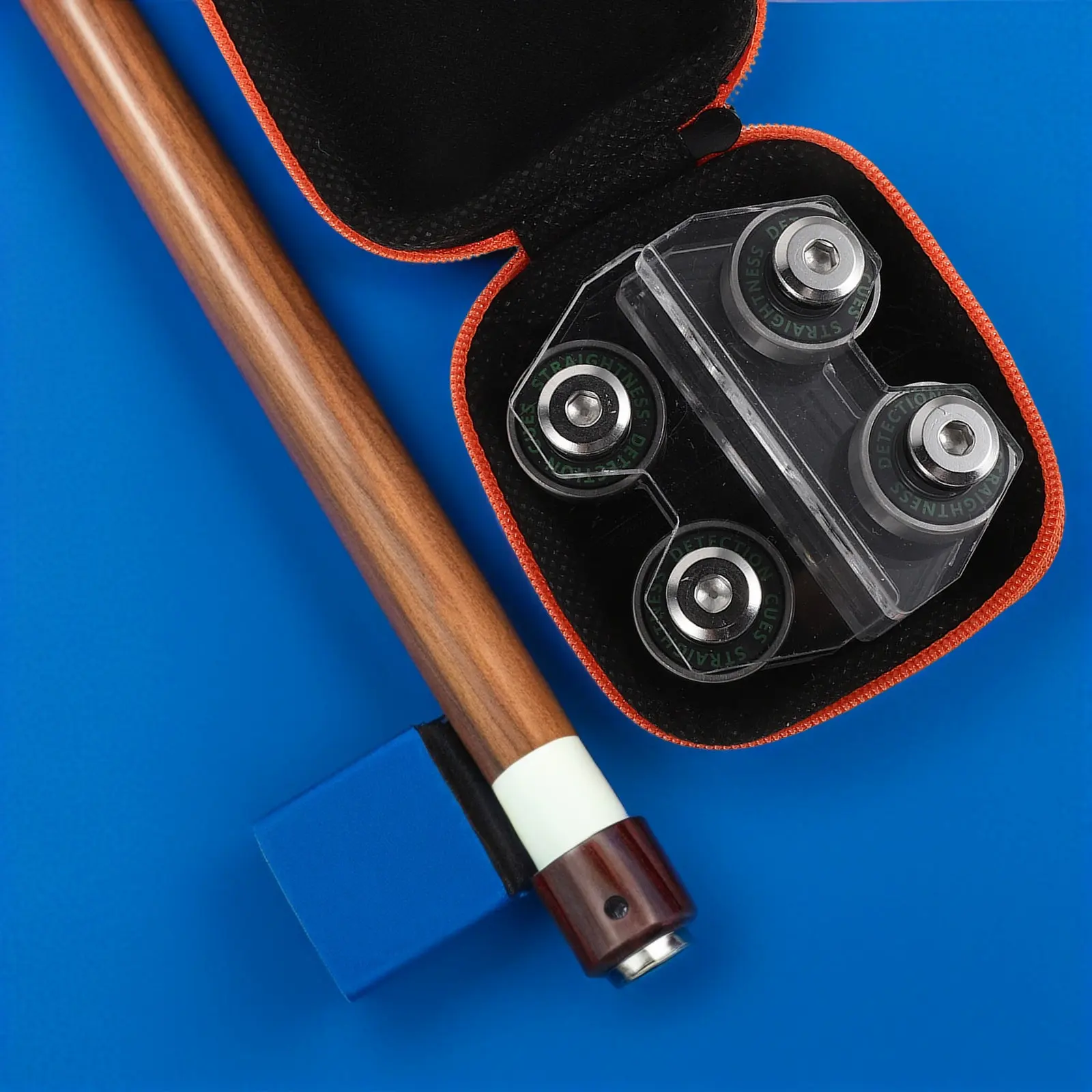 1Set Pool Cue Straightness Checker Snooker Roller Acrylic Billiards Accessories Cue Stick Calibration and Repair Maintenance