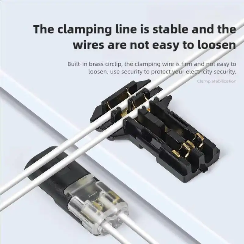 Electrical LED Wire Connector 1 2 3 Pin Way Plug Docking T Type Car Wire Cable Quick Connectors Strip Terminal Blocks Connection - Image 5