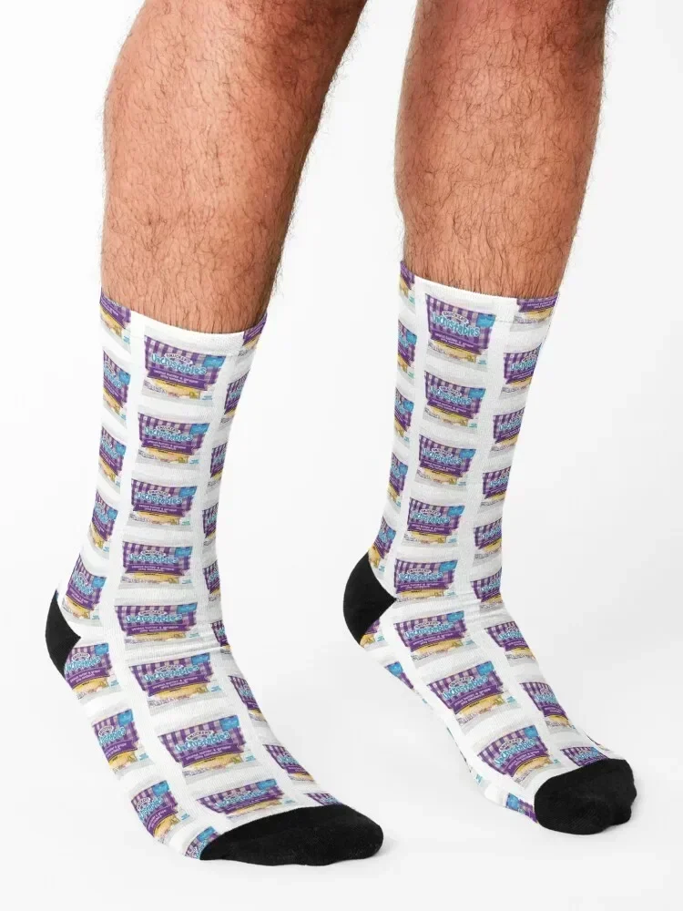 Uncrustables Socken ästhetisch mit Aufdruck Run Stockings Mann Socken Herren Damen