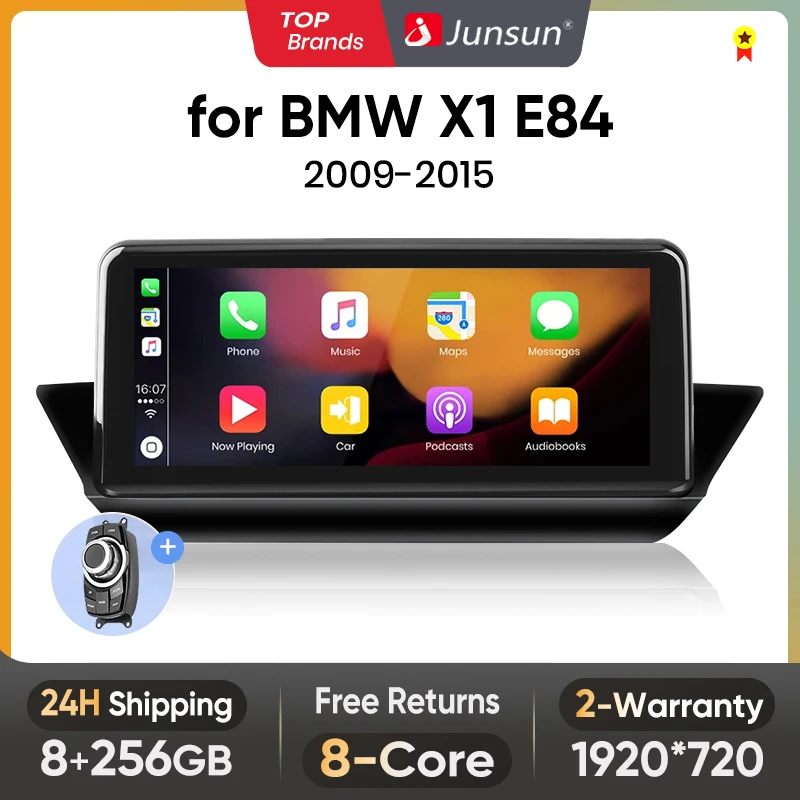 

Junsun V1 AI Voice Wireless CarPlay Android Auto Radio for BMW X1 E84 2009 2010 2011-2015 4G Car Multimedia GPS 2din autoradio