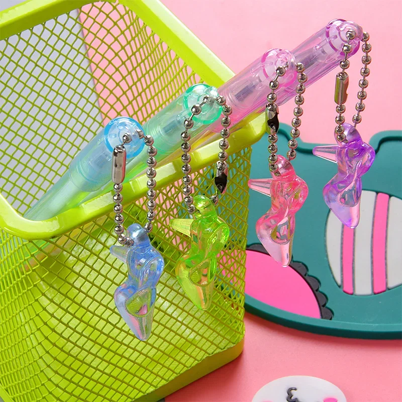 

50PCS High Beauty Crystal High Heel Shoes Pendant Cute Stationery Student Pendant Rollerball pen Creative Girl's Heart Water Pen