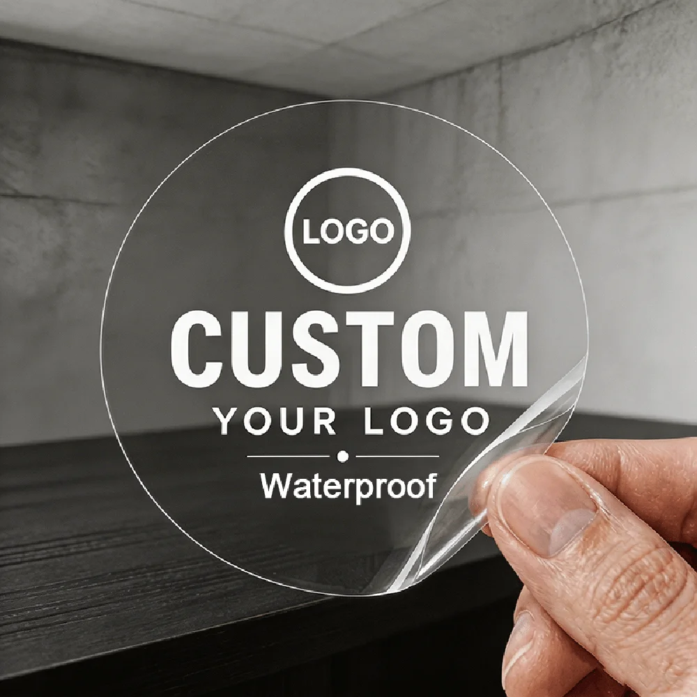 15pcs Custom Stickers Waterproof Personalized Stickers Round Logo Labels for Wedding Birthday Party,Company Logo Gift Packaging