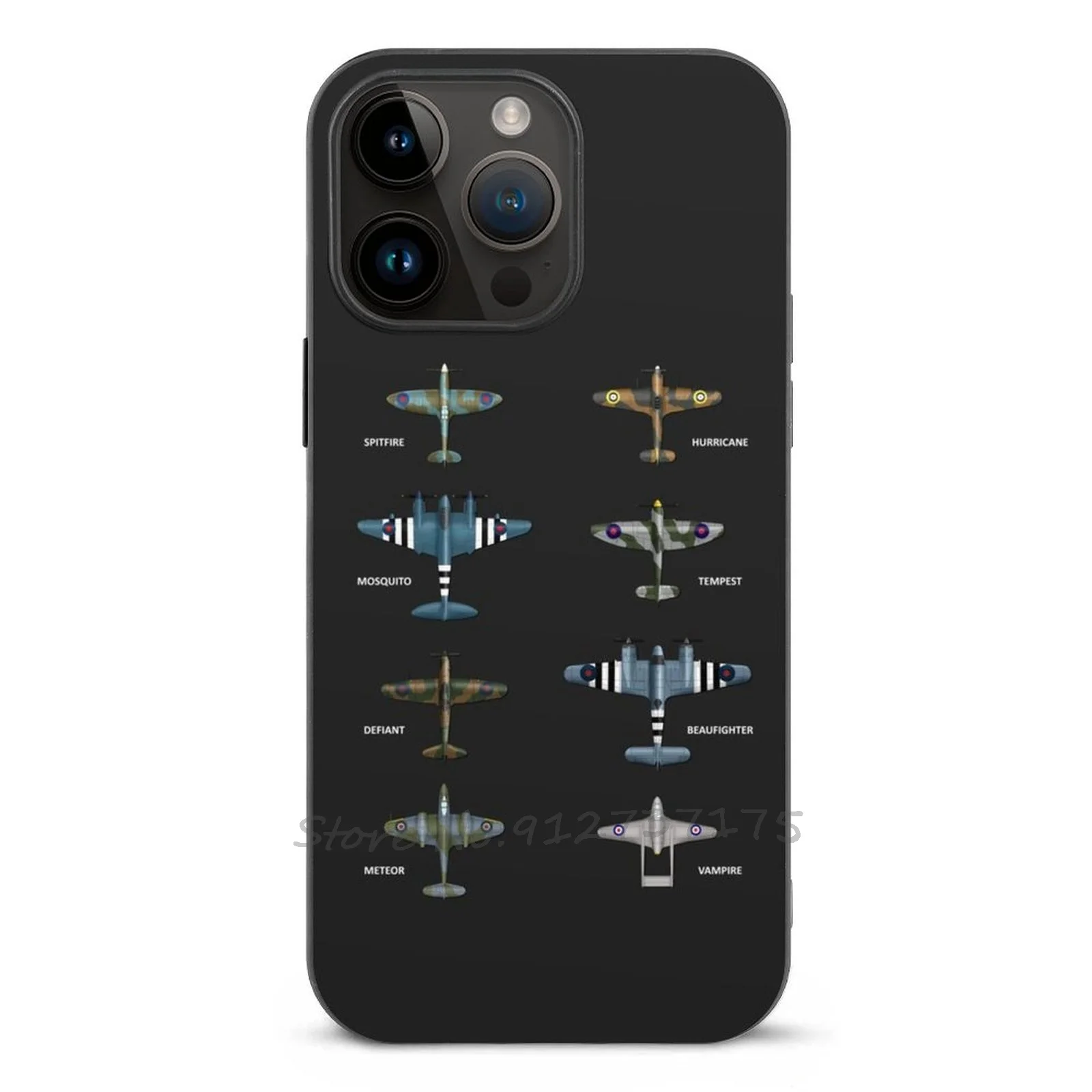 Ww2 Fighter Of The Raf Phone Case For Apple Iphone 16 15 14 13 12 11 Pro Max Mini Plus Xr 8 7 All Series Cover Spitfire