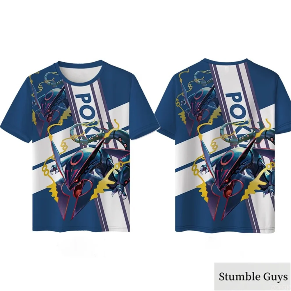 بوكيمون الصيف الكرتون موضة ثلاثية الأبعاد تي شيرت مطبوع الاطفال الفتيان الفتيات بيكاتشو تي شيرت الاطفال Harajuku ملابس لطيف الرجال ملابس حريمي