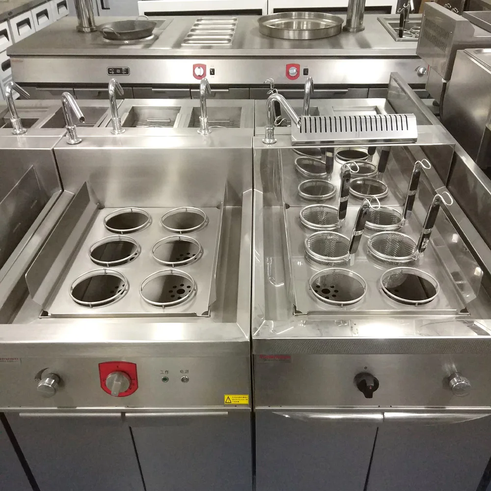 Easy To Clean Stainless Steel Noodle Stove RKMF-PS166 Efficient Electric Noodle Cooker