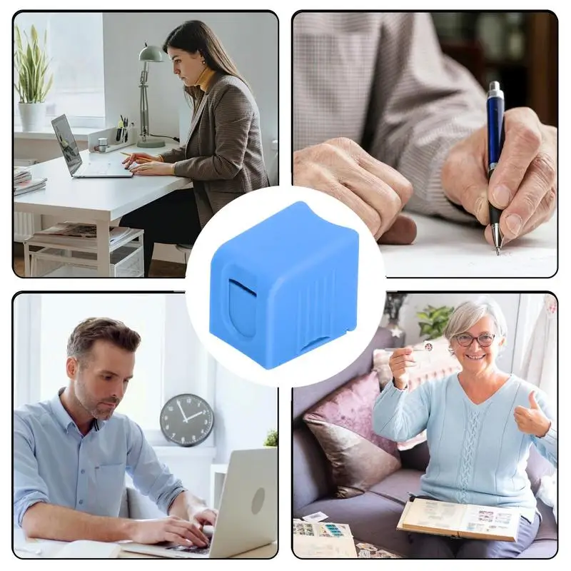 Pemegang rol stempel Dispenser ongkos kirim tempat cap untuk tempat kerja ringan nyaman kotak Penjaga Cap Untuk rol dan meja cap