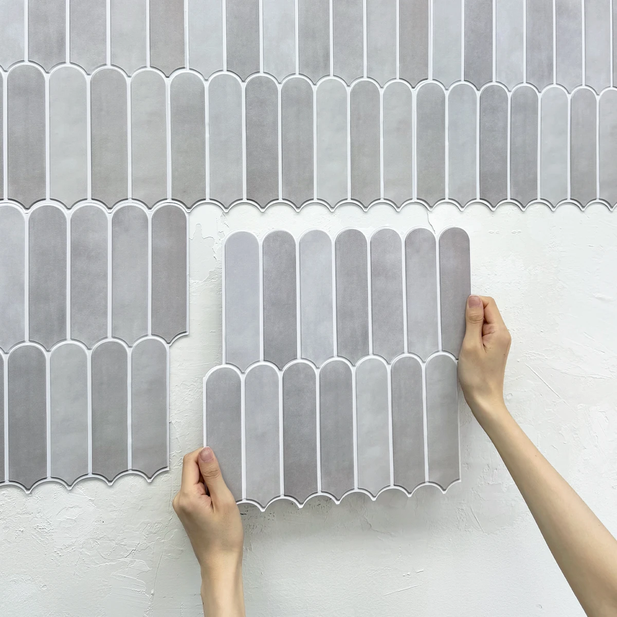 

10 шт. 3D наклейки на стену, самоклеящиеся текстуры из рыбьей чешуи, наклейки на плитку для гостиной, наклейка на стену в ванной комнате