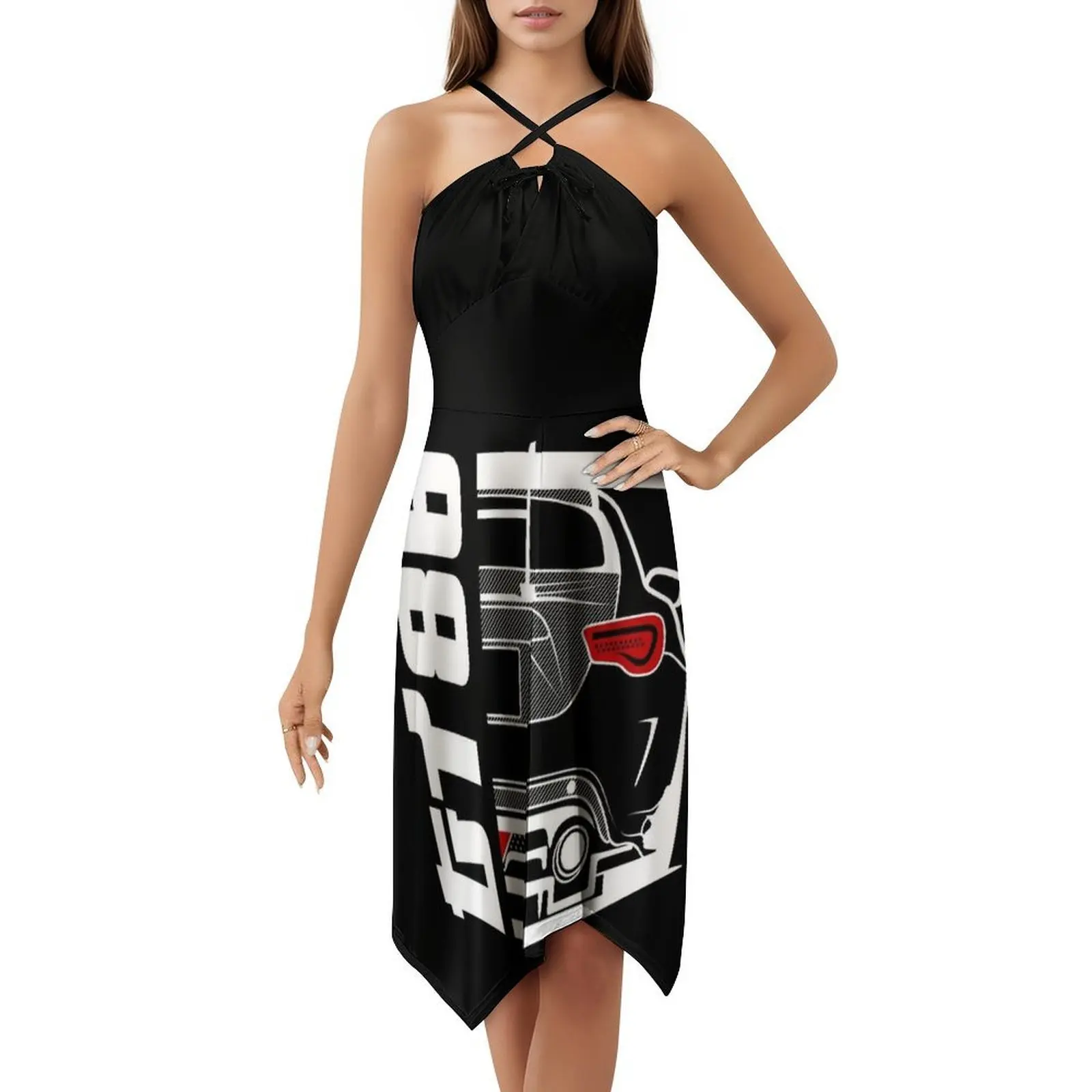 Vestido informal de estilo coreano con parte trasera sintonizada Gt86 para mujer, vestidos sencillos de oficina para uso diario, Gt86 Gr86 86 Hachiroku, sintonización sintonizada