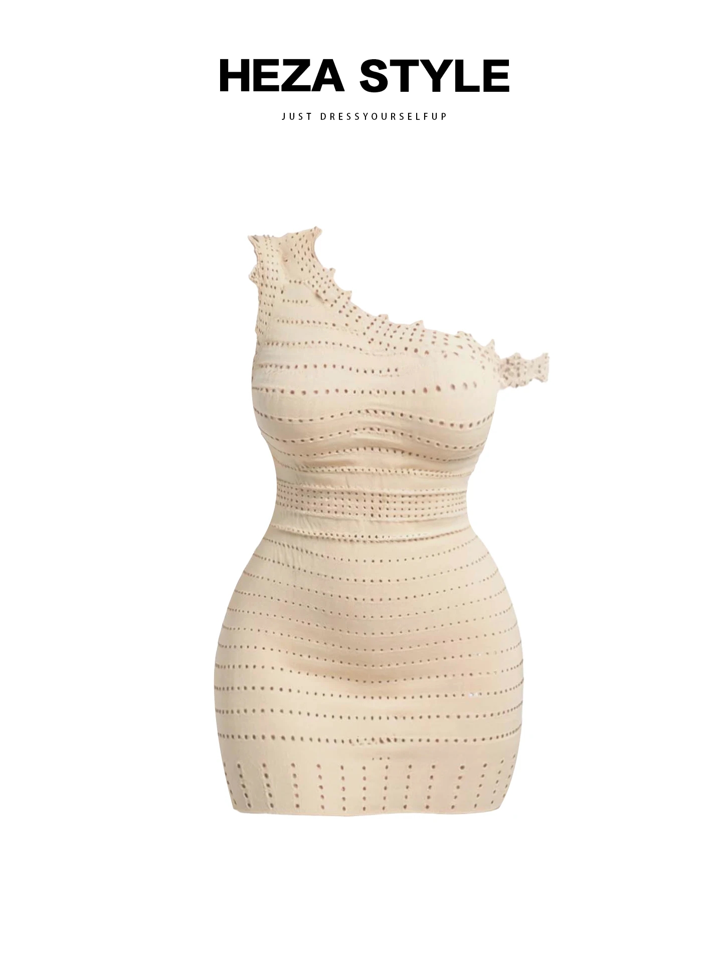 

HEZA сексуальная облегающая трикотажная юбка с плечами для молодых женщин, осенняя одежда, повседневная одежда без бренда, зарегистрированная