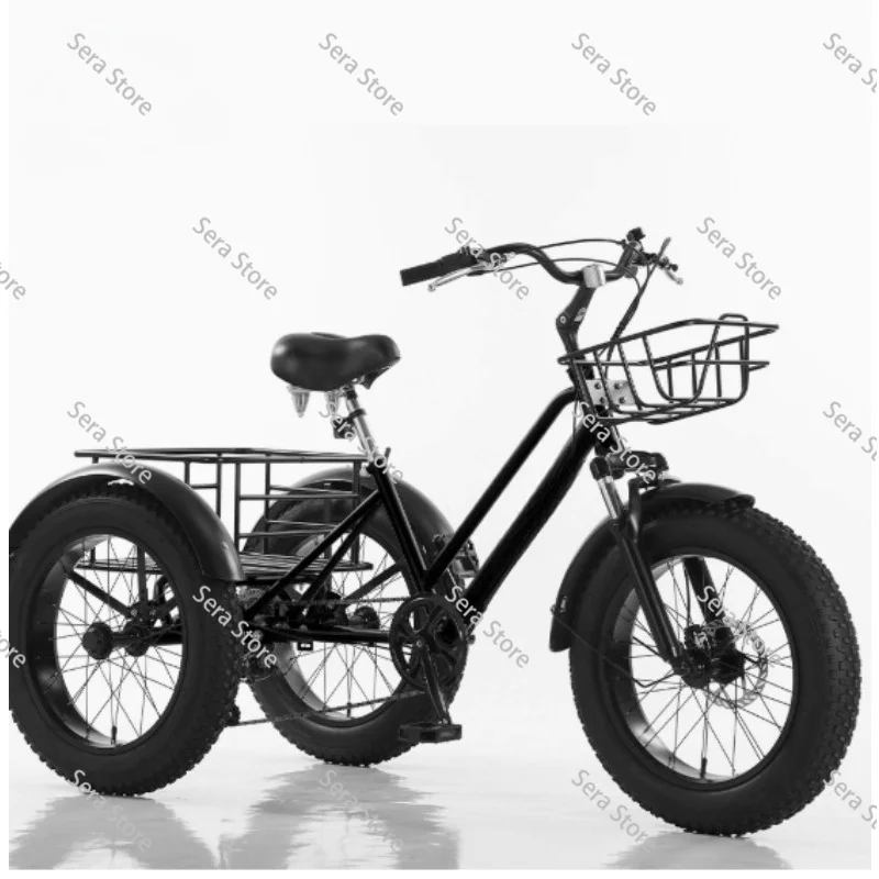 Fat tire pedal tricycle 20 inch 7 speed, snow human tricycle