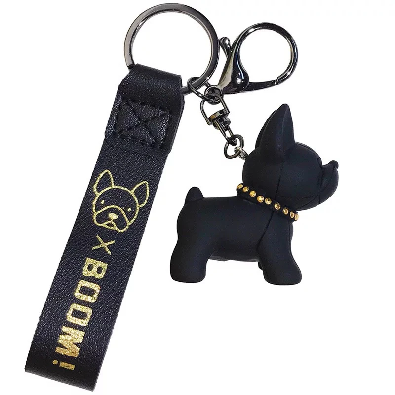 Creative Law Fighting Dog Cartoon Keychain Cute Pit Bull Shiba Inu Doll Key Chain Bag Pendant