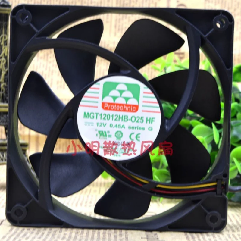 X For MAGIC MGT12012HB-O25 | 12V 0.45A | 12CM | Mute Industrial Chassis Cooling Fan 1PCS