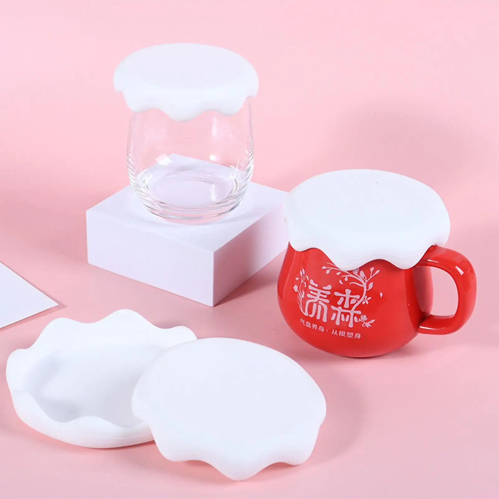 9/10/12cm Silicone Leakproof Mug Lid, Reusable Coffee Cup Cover For Commute Travel Outdoor And Home Use