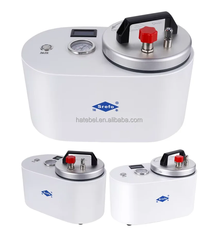 Portable Electric CNC Aluminum Dental Polymerization Machine Denture Curing Pressure Pot Dental Pressure Pot