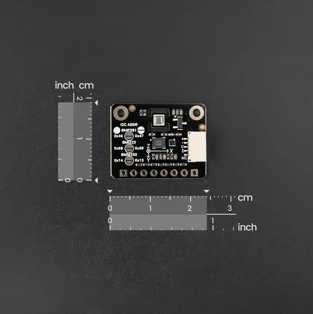 Fermion 10‑Axis IMU Inertial Sensor Module BMI323 BMM350 BMP581 I2C 3.3V 24×19mm For Arduino ESP32 Raspberry Pi