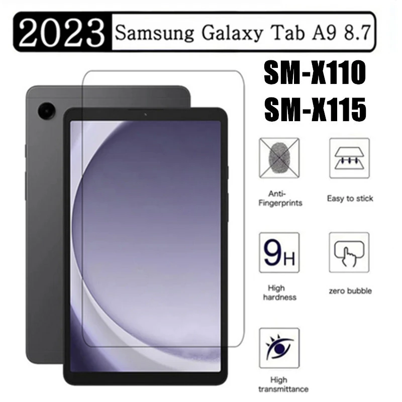 Tempered Glass For Samsung Galaxy Tab A9 8.7 2023 SM-X110 SM-X115 SM-X117 X110 X115 X117 Tablet Screen Protector Film