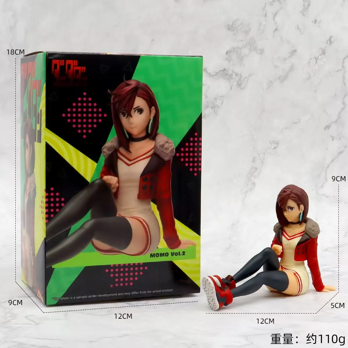 

3pc Set Collect Anime Figures, Ayase Momo PVC Model Doll 18cm, Tosy for Kids Girl, Character Standing Scene Model, DAN DA DAN