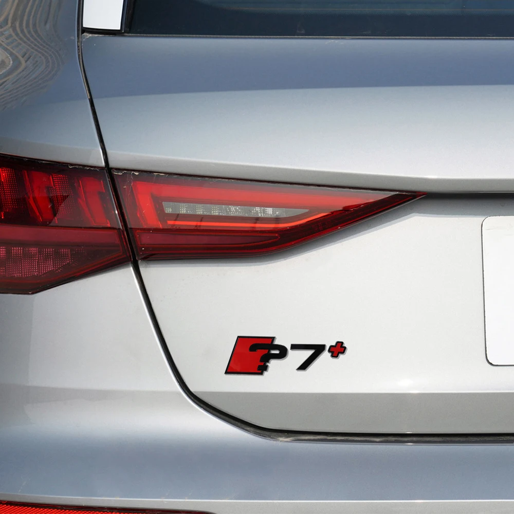 Auto-Karosserie Heckklappen-Emblem aus Aluminiumlegierung, Aufkleber-Dekor-Zubehör für Audi RS A3 A4 A5 A6 A7 A8, Auto-Styling-Abzeichen – Detail 9
