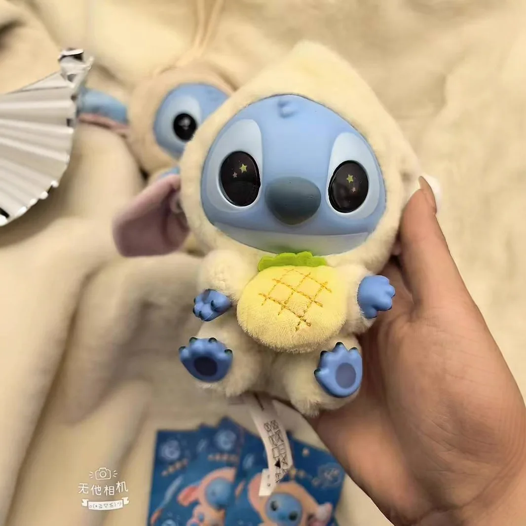 Miniso Disney Stitch Eat, Sleep Series Ciondolo scatola cieca in vinile Bambola carina Scatola misteriosa Giocattolo bambola di peluche Regalo di festa