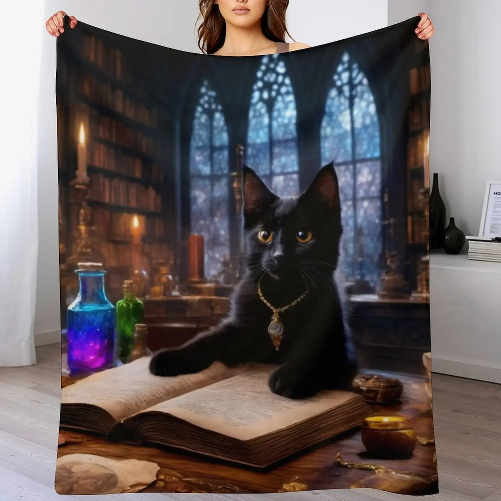 

The Alchemist's Apprentice Throw Blanket Warm Accent Blanket for Living Room Decoration
