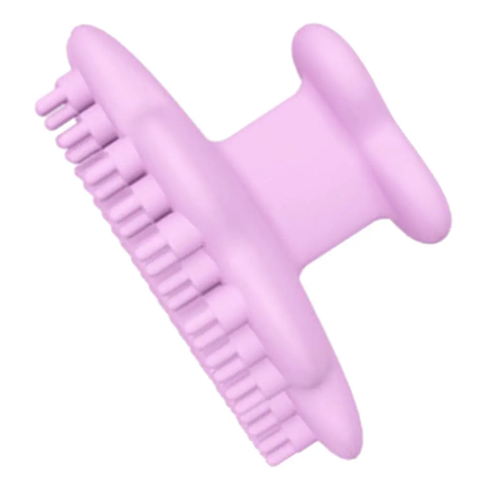 Delikatna silikonowa szczoteczka do peelingu twarzy, przenośna, ręczna szczotka do oczyszczania skóry, do skóry wrażliwej, silikonowy masażer do twarzy.