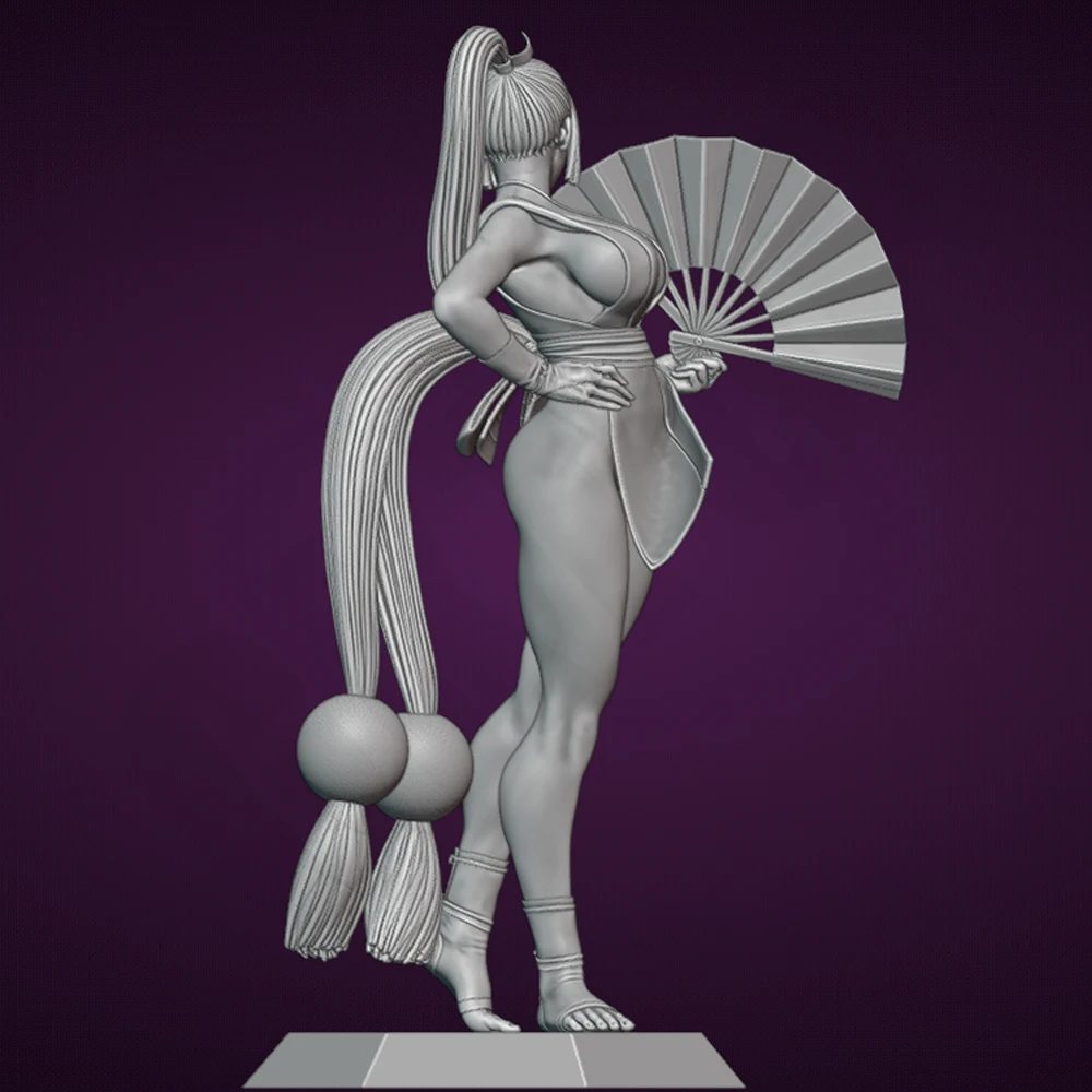 1/24 3d Printing Model Kit Beauty Sexy Fighting Girl Anime Figure Model Kit DIY Miniature Reduction Statue Unpainted Toys - view 3