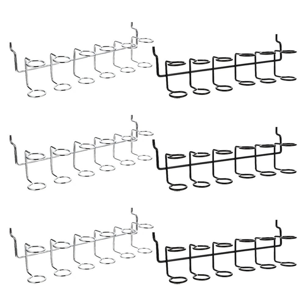 

6pcs Tool Rack Pegboard Screwdriver Holder Silver3 Garage Tool Organizer Heavy Duty Workshop Garage Organizer