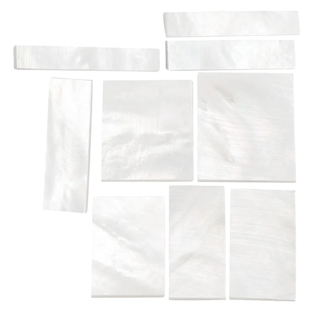 

9Pcs White Sea Shell Guitar Fingerboard Inlays DIY Fret Markers Material Dot Inlays Decoration for Guitar Bass Neck