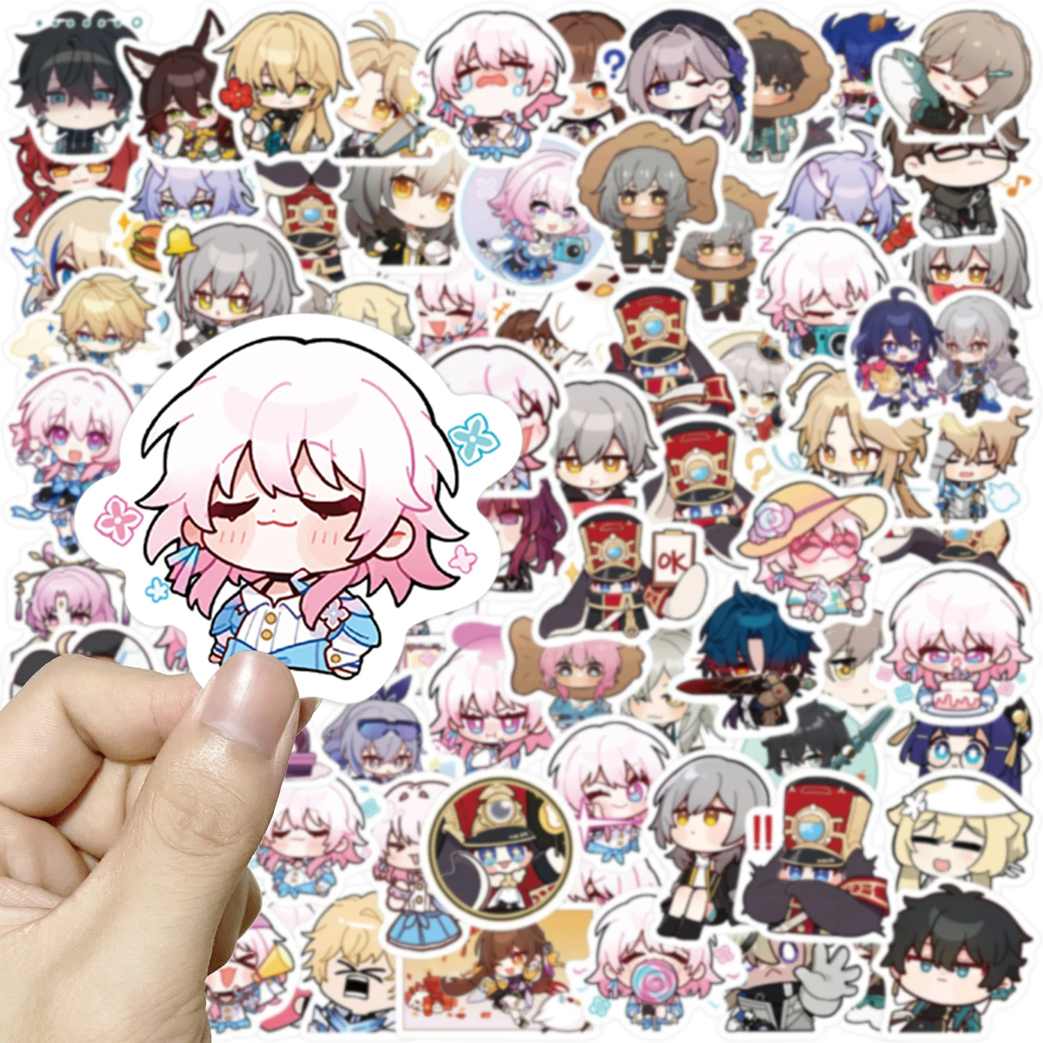 10/80pcs Game Honkai Star Rail Stickers Graffiti Luggage Laptop Skateboard Suitcase Cartoon Kids Anime Stickers Scrapbook Toy