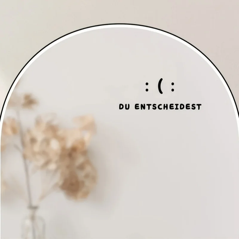 Autocollant miroir en vinyle au choix, tendance, favorise l'auto-affirmation et l'amour-propre, adapté aux ordinateurs portables