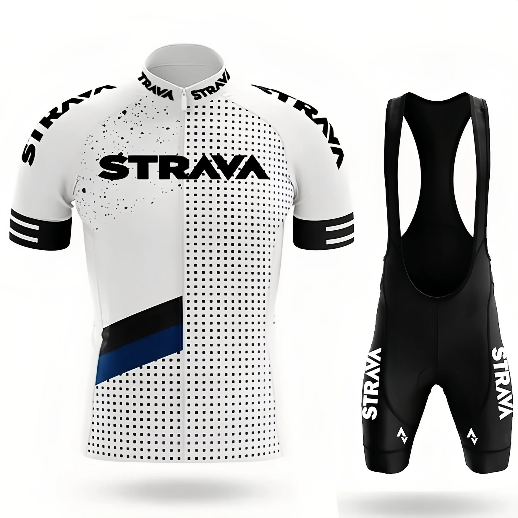 Strava Herren-Radsport-Outfit, Fahrrad-Shorts, Rennrad, Sport-Set, Mountainbike-Trikot, atmungsaktive Sommerkleidung, Pro-Uniform – Detail 9