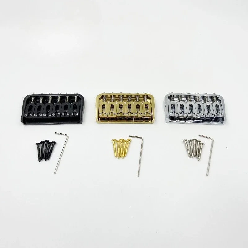 Vintage 6-String Hardtail Guitar Bridge U-Shaped String-Thru Body Design with Flanged Base Plate Electric guitar fixed bridge