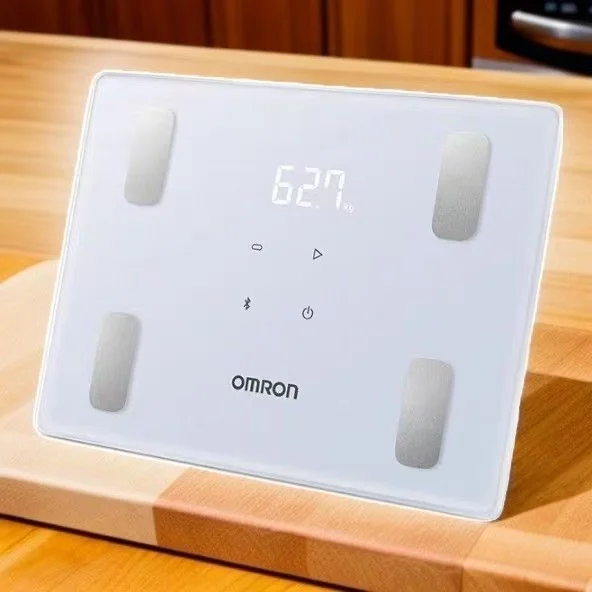 OMRON Smart Body Fat Scale, Bluetooth Body Composition Analyzer with LED Display, Sync Data to OMRON Plus App