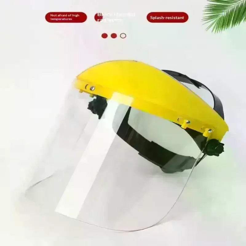 Garden Grass Trimmer Weed Wacker Safety Helmet Hat With Full Face Mesh Mask For Logging Brush Cutter Forestry Protection