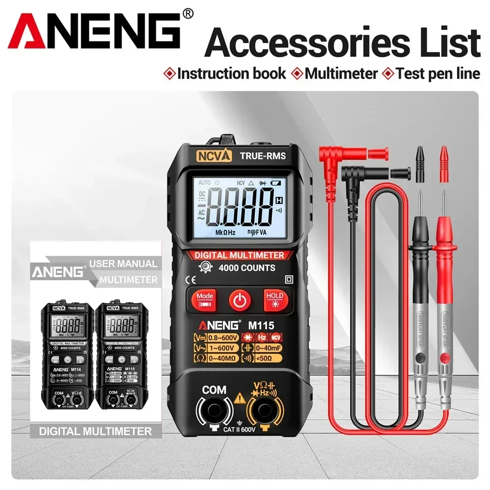 detector-digital-multifuncional-aneng-m115-ferramenta-de-teste-para-eletricistas-multimetro-profissional-com-diodo-sensor-de-tensao-dc-ac-e-ncv