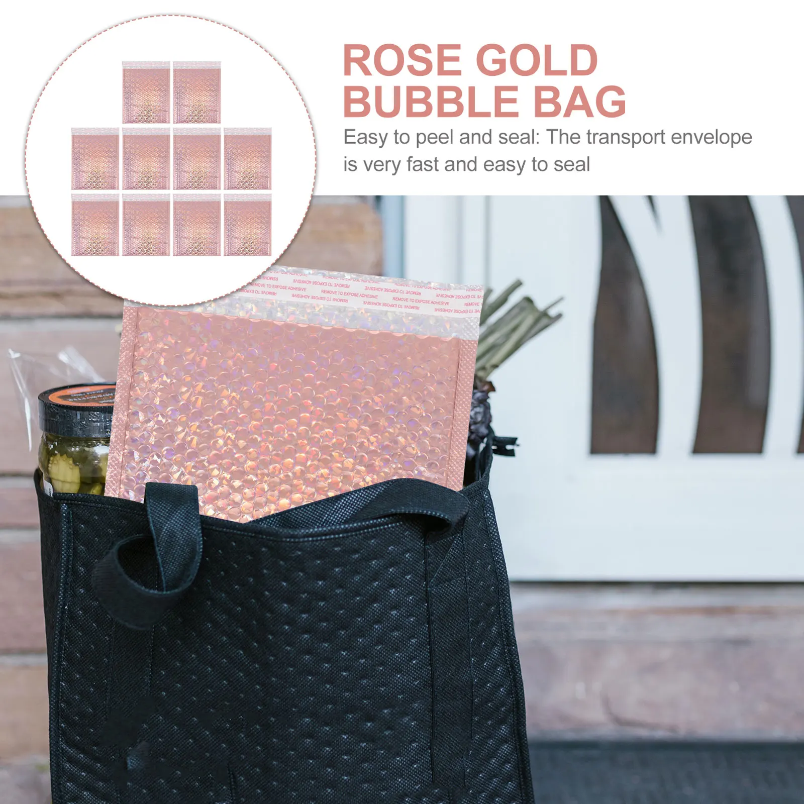 

10pcs Waterproof Tear Proof Mailing Shipping Bubble Bags Padded Envelopes Storage Pouches File Folders Express Package