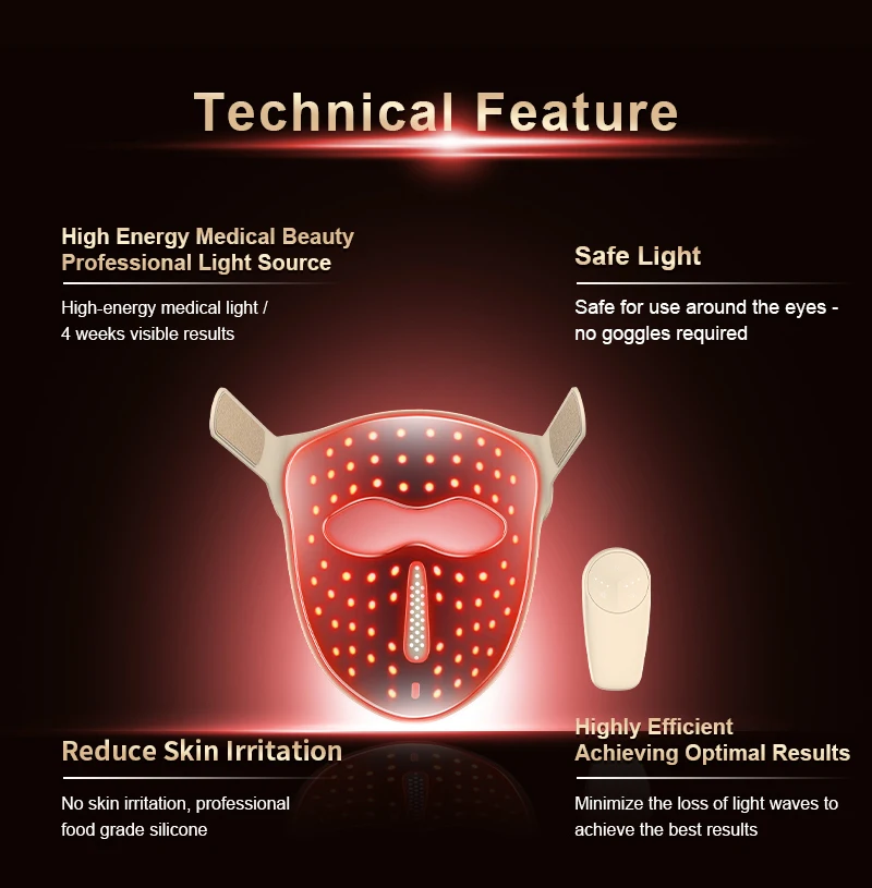 Silicone LED face and neck mask (listing 0248), view 6