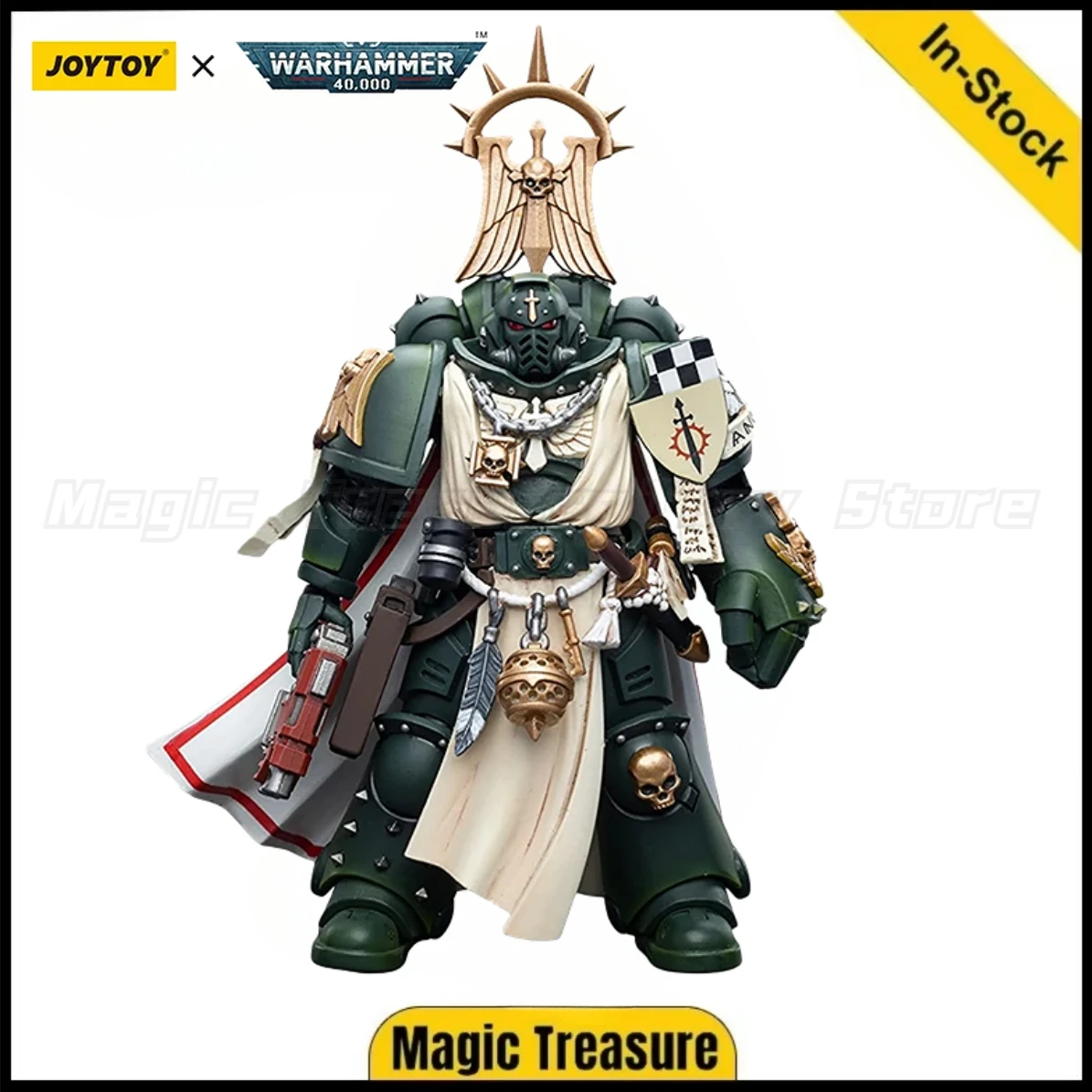 

【In Stock】JOYTOY 1/18 Action Figure Warhammer 40K Dark Angels Master with Power Fist Toy