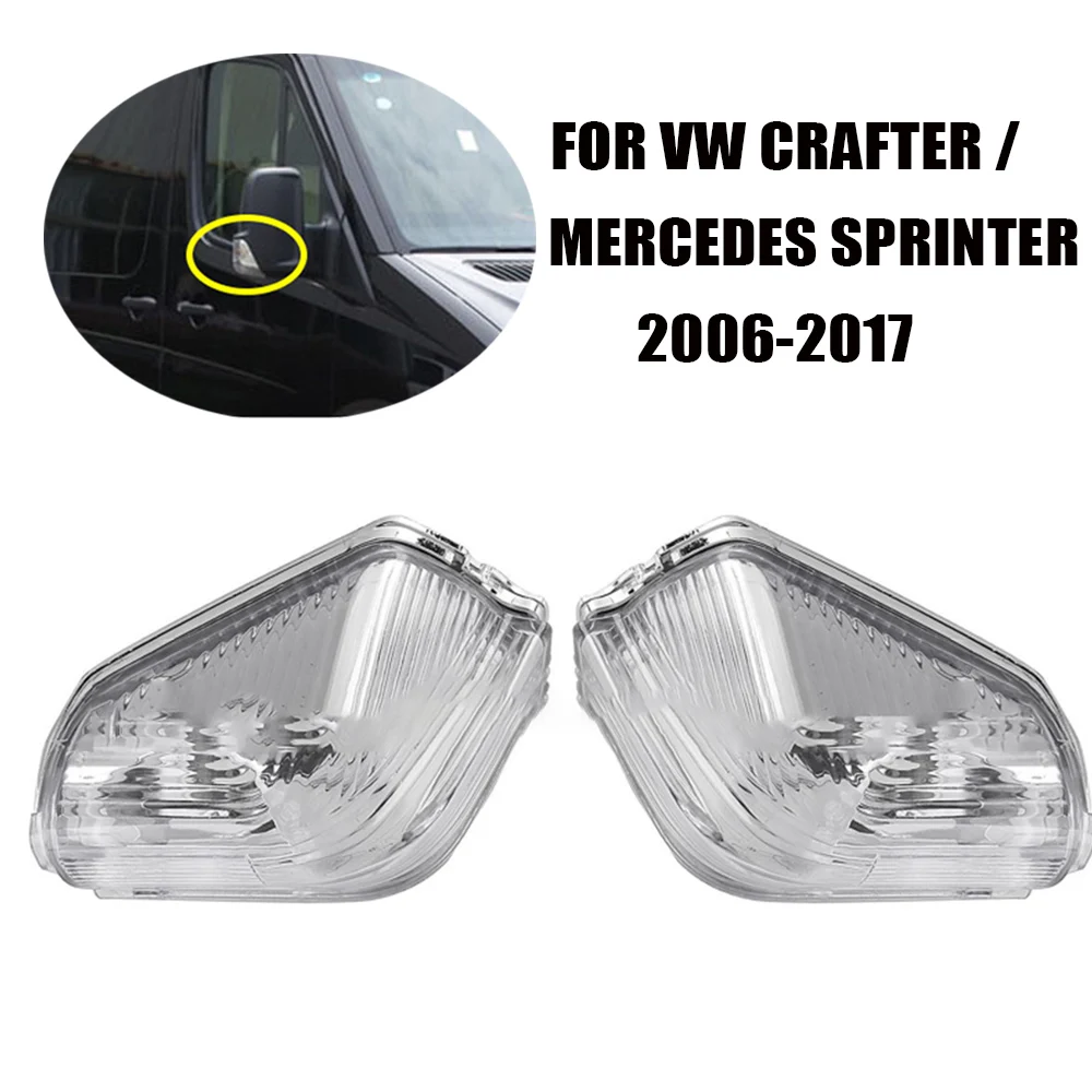 

Rear View Mirror Turn Signal Light Rearview Car Wing Mirror Glass Indicator Light For VW Crafter / Mercedes Sprinter 2006-2017