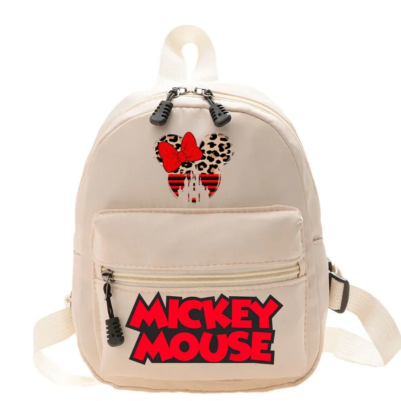 Mini sac à dos Disney Minne Mouse pour enfants, sac à dos pour adolescentes, sacs de rangement décontractés pour enfants, dessin animé mignon, adorable