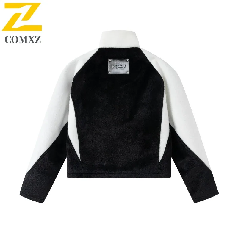 COMXZ Men's Bread Jacket 2025 Retro American Style Warm Feature Ski Trip Winter Jacket Street Look Windproof Design Padding Coat