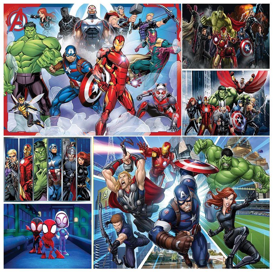 Avengers Birthday Backdrop Spiderman Iron Man Captain America Hulk Banner Personalized Disney Superhero Backdrop Photo Props