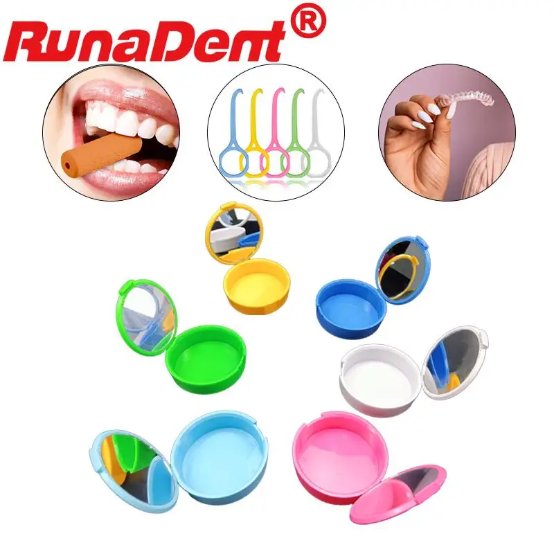 

Dental Fake Teeth Storage Box Denture Place Case Mouth Guard Braces Dental Retainer Organizer Oral Care Tool
