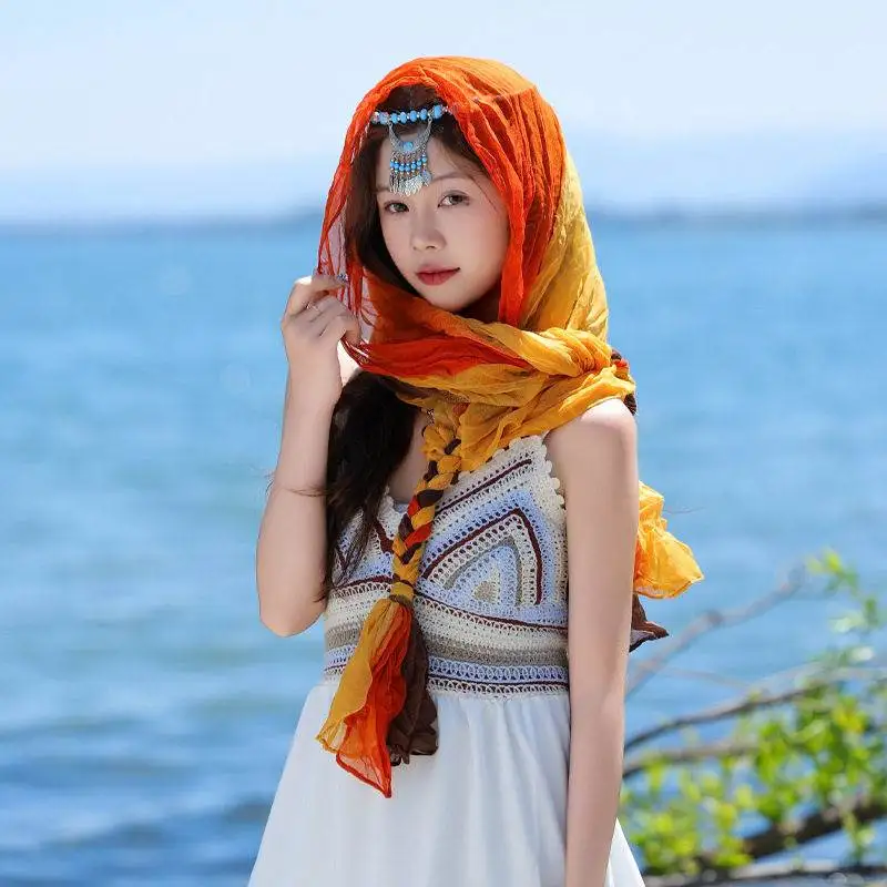 spring-summer-2026-new-twist-braid-scarf-women's-fashion-gradient-stylish-neck-protection-travel-photography-sunscreen-headscarf