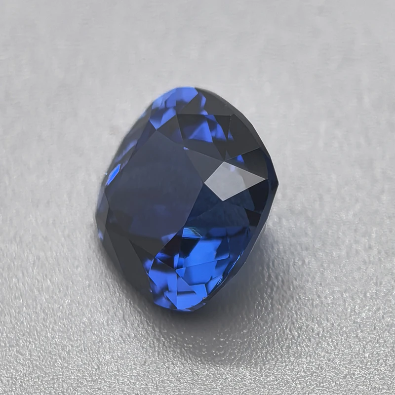최고급 랩 그로운 사파이어 원석 SQ 쿠션 컷 로얄 블루 합성 블루 사파이어 루스 스톤 AGL 인증서 포함