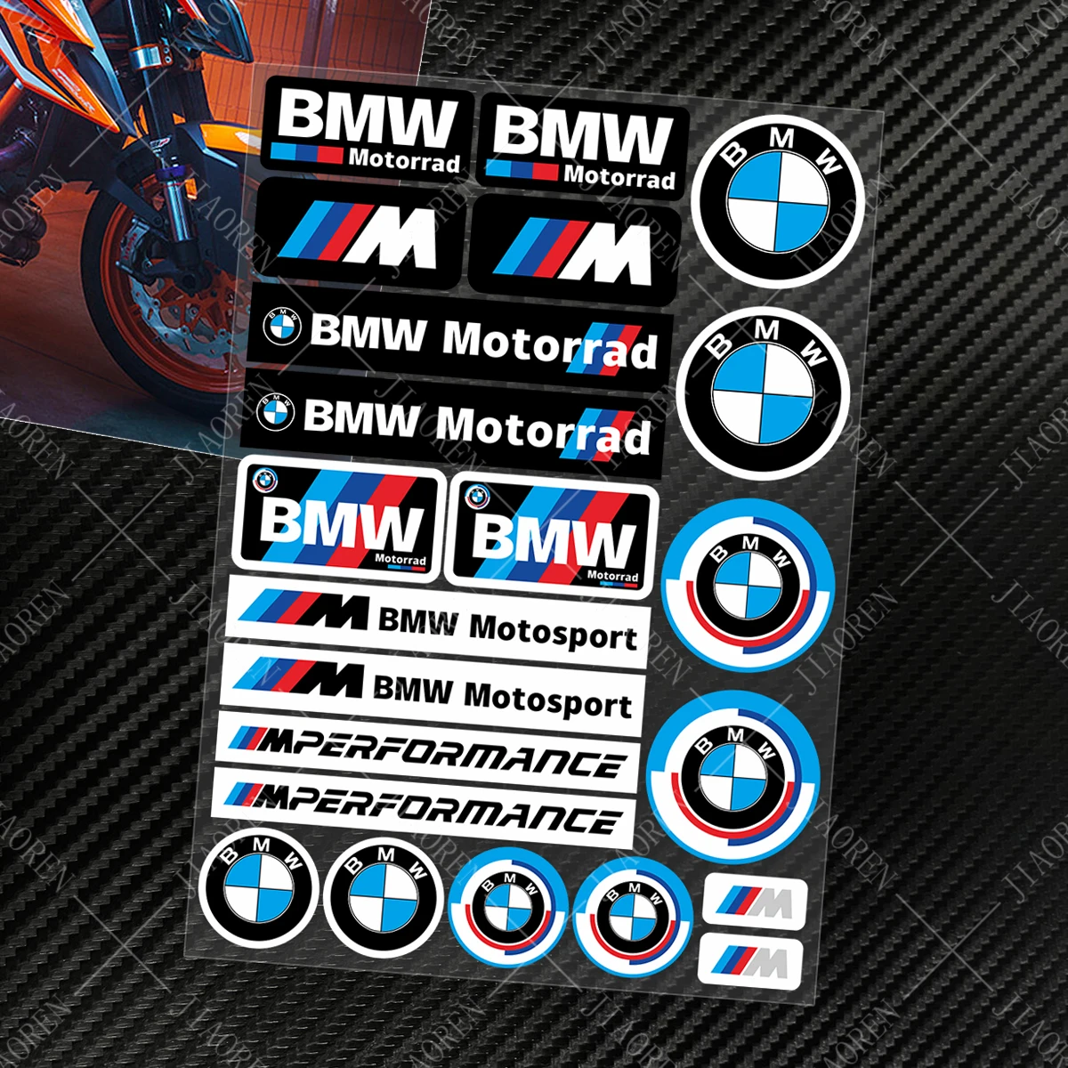 Motorrad Bmw Sticker Decal M Round Motosport Logo