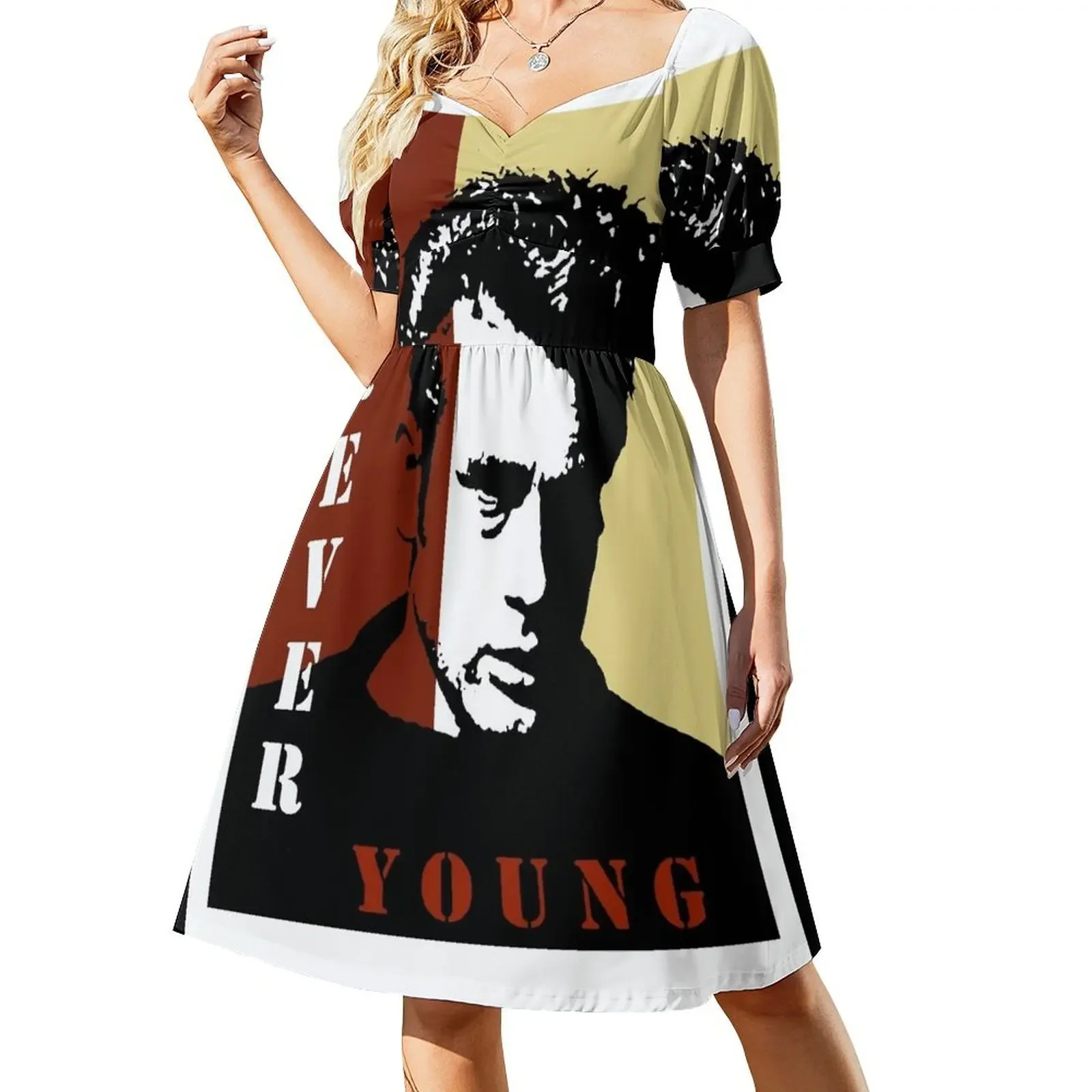 

Forever Young Short-Sleeved Dress womens dress Women's skirt elegant party dress for women 2025